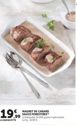 Hyper U Magret de canard sauce forestière offre