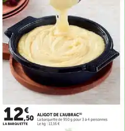 Hyper U Aligot de l'aubrac offre