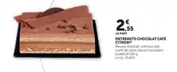 Hyper U Entremets chocolat café citron offre