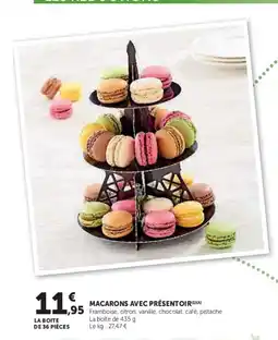 Hyper U Macarons avec présentoir offre