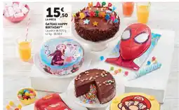 Hyper U Gateau happy birthday offre