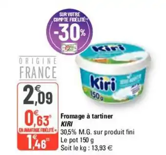 G20 Fromage à tartiner KIRI offre