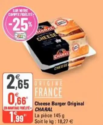 Cheese burger orignal CHARAL