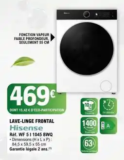 E.Leclerc Lave Linge Frontal Hisense offre