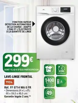 E.Leclerc LAVE LINGE FRONTAL offre