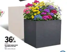 E.Leclerc POT CARRÉ DOUBLE PAROI 'VOLCANIA UP DE EDA' offre