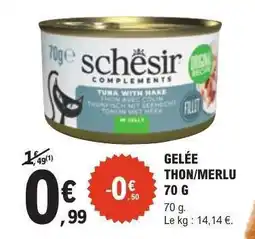 E.Leclerc GELÉE THON/MERLU 70 G offre