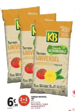 E.Leclerc TERREAU UNIVERSEL KB offre