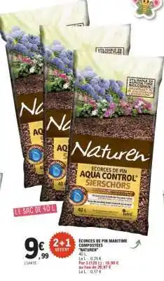 E.Leclerc ÉCORCES DE PIN MARITIME COMPOSTÉES 'NATUREN' offre