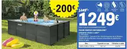 E.Leclerc Piscine Graphite Rectangulaire offre