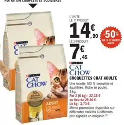 E.Leclerc CAT CHOW CROQUETTES CHAT ADULTE offre