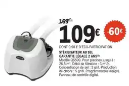 E.Leclerc STÉRILISATEUR AU SEL offre