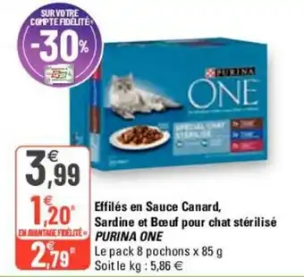 G20 Effilés en sauce canard offre