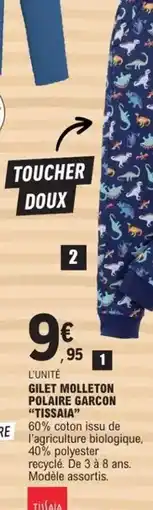 E.Leclerc Polaire - gilet molleton garçon offre