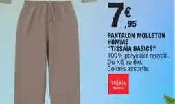 E.Leclerc Xs - pantalon molleton homme tissaia basics offre