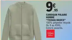 E.Leclerc Polaire - cardigan homme tissaia basics offre