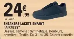 E.Leclerc Airness - sneakers lacets enfant offre