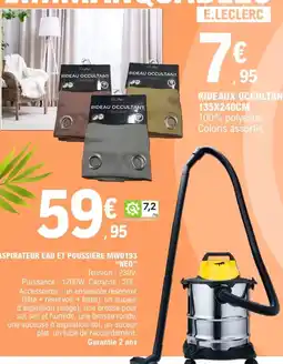 E.Leclerc E.leclerc - rideaux occultak 135x240cm offre