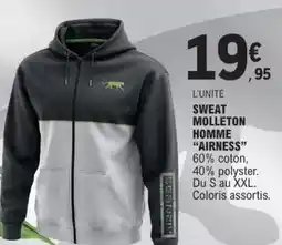 E.Leclerc Airness - sweat molleton homme offre