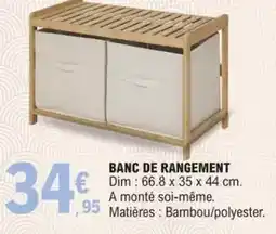 E.Leclerc Dim - banc de rangement offre