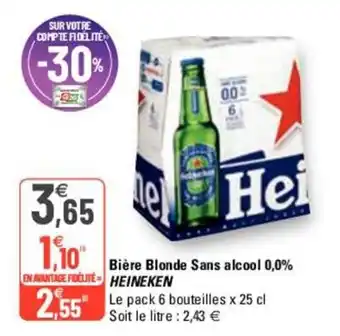 G20 Bière blonde sans alcool offre