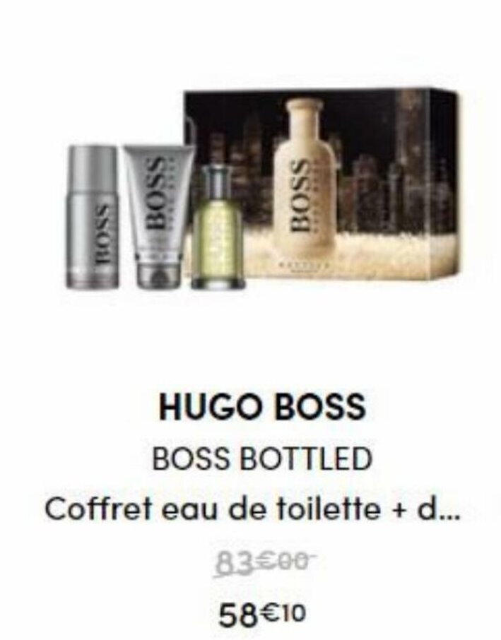 Promo Hugo Boss Boss Bottled chez Marionnaud