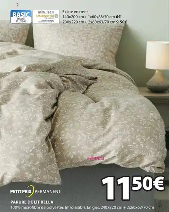 JYSK Parure de lit Bella offre