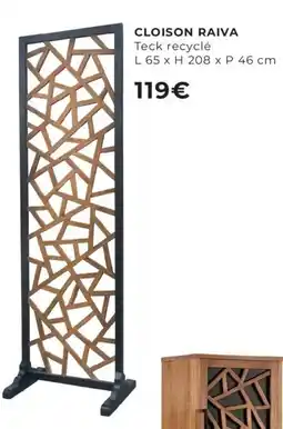 Cocktail Scandinave CLOISON RAIVA offre