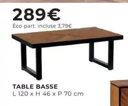 Cocktail Scandinave TABLE BASSE offre