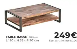 Cocktail Scandinave TABLE BASSE offre