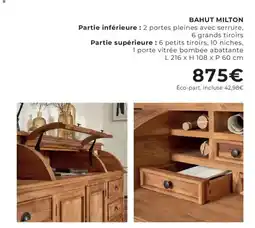Cocktail Scandinave BAHUT MILTON offre