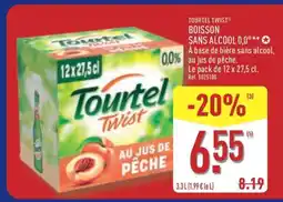 ALDI Tourtel Twist Boisson Sans Alcool 0,0° offre