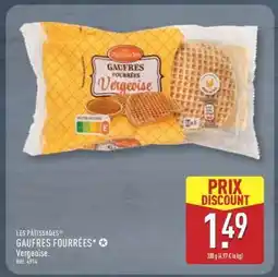 ALDI LES PÂTISSADES GAUFRES FOURRÉES Vergeoise offre