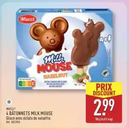 ALDI 4 Bâtonnets Milk Mouse offre