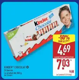 ALDI KINDER CHOCOLAT offre