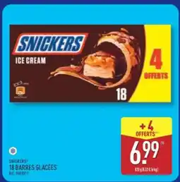 ALDI SNICKERS 18 BARRES GLACÉES offre
