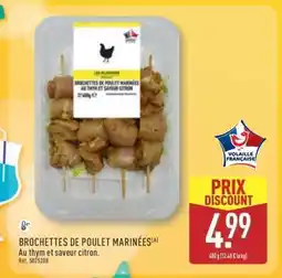 ALDI BROCHETTES DE POULET MARINÉES offre