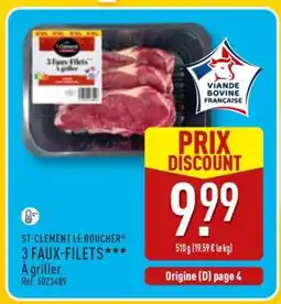 ALDI 3 FAUX-FILETS offre