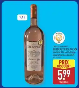 ALDI CHÂTEAU DU BERNAT BORDEAUX ROSÉ AOC offre