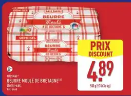 ALDI MILSANI BEURRE MOULÉ DE BRETAGNE offre