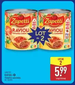 ALDI ZAPETTI RAVIOLI offre