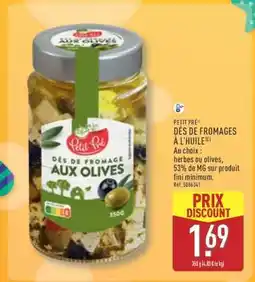 ALDI PETIT PRÉ DÉS DE FROMAGES À L'HUILE offre
