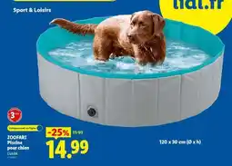 Lidl ZOOFARI Piscine pour chien offre