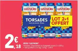 E.Leclerc PÂTES 'LUSTUCRU' offre