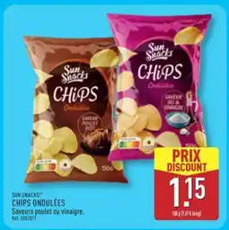 ALDI SUN SNACKS CHIPS ONDULÉES offre