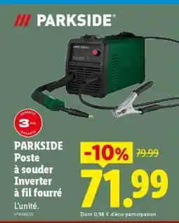 Lidl PARKSIDE Poste à souder Inverter à fil fourré offre