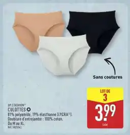 ALDI CULOTTES offre