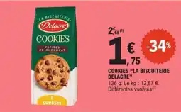 E.Leclerc COOKIES “LA BISCUITERIE DELACRE” offre