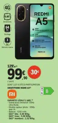 E.Leclerc Smartphone Redmi A5 offre