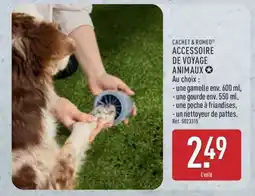 ALDI CACHET & ROMEO ACCESSOIRE DE VOYAGE ANIMAUX offre